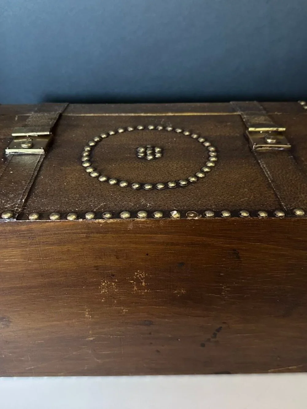 Vintage Style Studded Storage Trunk / Decorative Chest